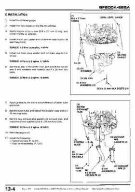 Honda BF200A BF225A Outboard Motors shop manual., Page 399
