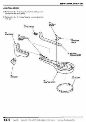 Honda BF8, BF9.9 and BF10 Outboard Motors Shop Manual., Page 234