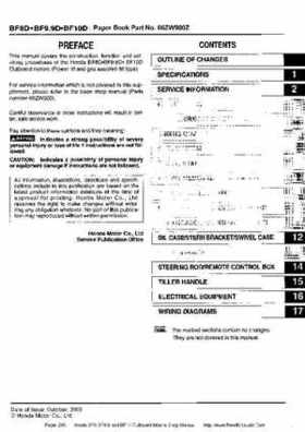 Honda BF8, BF9.9 and BF10 Outboard Motors Shop Manual., Page 295