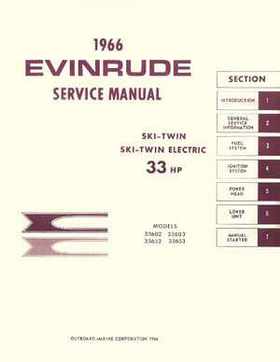 1966 Evinrude 33HP Outboards Service Repair Manual Item No. 4282, Page 1