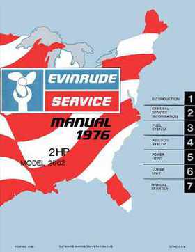 1976 Evinrude 2 HP 2602 Outboards Service Repair manual P/N 5185, Page 1