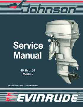 1988 Johnson/Evinrude "CC" 40 thru 55 Models Service Repair Manual P/N 507661, Page 1