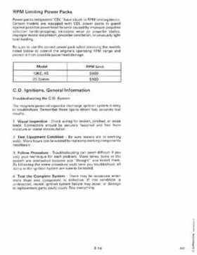 1988 Johnson Evinrude "CC" 9.9 thru 30 Service Repair Manual, P/N 507660, Page 131