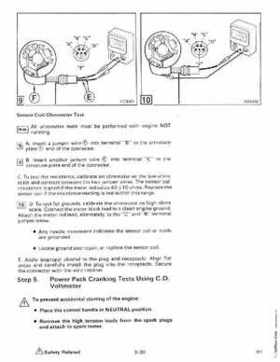 1988 Johnson Evinrude "CC" 9.9 thru 30 Service Repair Manual, P/N 507660, Page 147