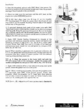 1988 Johnson Evinrude "CC" 9.9 thru 30 Service Repair Manual, P/N 507660, Page 291