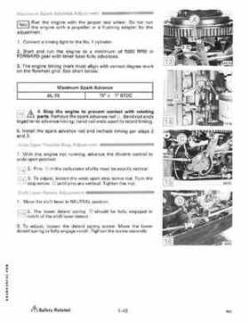 1989 Johnson/Evinrude 40 thru 55 HP Models Service Manual P/N 507755, Page 48