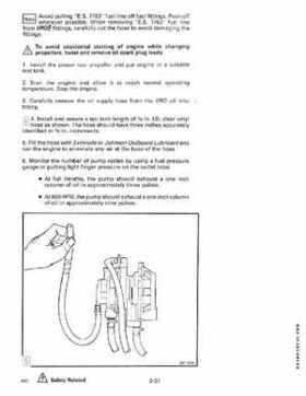 1989 Johnson/Evinrude 40 thru 55 HP Models Service Manual P/N 507755, Page 87