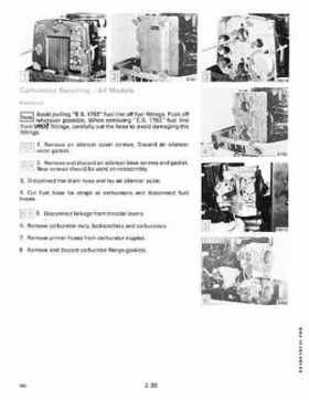 1989 Johnson/Evinrude 40 thru 55 HP Models Service Manual P/N 507755, Page 91