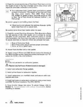 1989 Johnson/Evinrude 40 thru 55 HP Models Service Manual P/N 507755, Page 95