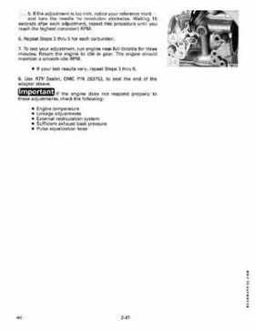 1989 Johnson/Evinrude 40 thru 55 HP Models Service Manual P/N 507755, Page 97