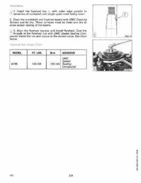 1989 Johnson/Evinrude 40 thru 55 HP Models Service Manual P/N 507755, Page 109
