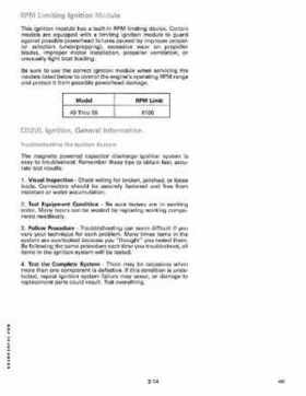 1989 Johnson/Evinrude 40 thru 55 HP Models Service Manual P/N 507755, Page 114