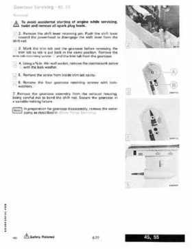 1989 Johnson/Evinrude 40 thru 55 HP Models Service Manual P/N 507755, Page 210