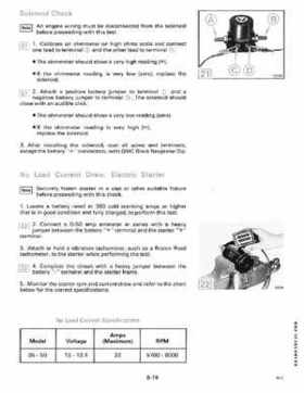 1989 Johnson/Evinrude 40 thru 55 HP Models Service Manual P/N 507755, Page 249