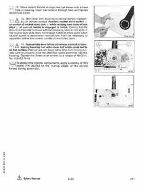1989 Johnson/Evinrude 40 thru 55 HP Models Service Manual P/N 507755, Page 278
