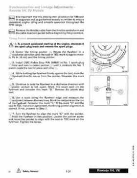 1989 Johnson Evinrude "CE" 120/125/140/185/200/225/300 HP Service/Repair Manual P/N 507758, Page 43