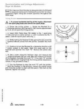 1989 Johnson Evinrude "CE" 120/125/140/185/200/225/300 HP Service/Repair Manual P/N 507758, Page 62