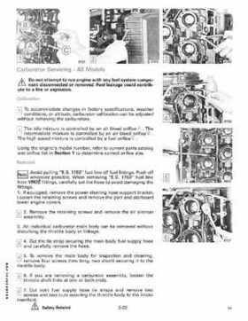 1989 Johnson Evinrude "CE" 120/125/140/185/200/225/300 HP Service/Repair Manual P/N 507758, Page 96