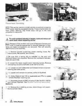 1989 Johnson Evinrude "CE" 120/125/140/185/200/225/300 HP Service/Repair Manual P/N 507758, Page 190