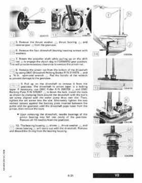 1989 Johnson Evinrude "CE" 120/125/140/185/200/225/300 HP Service/Repair Manual P/N 507758, Page 278
