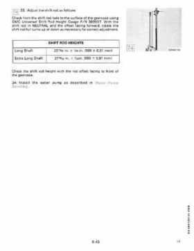 1989 Johnson Evinrude "CE" 120/125/140/185/200/225/300 HP Service/Repair Manual P/N 507758, Page 289