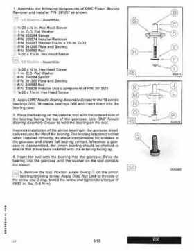1989 Johnson Evinrude "CE" 120/125/140/185/200/225/300 HP Service/Repair Manual P/N 507758, Page 302