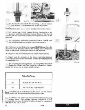 1989 Johnson Evinrude "CE" 120/125/140/185/200/225/300 HP Service/Repair Manual P/N 507758, Page 306