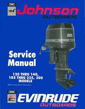 1990 Johnson Evinrude 120 thru 140, 185 thru 225, 300 HP, Service Repair Manual P/N 507875, Page 1