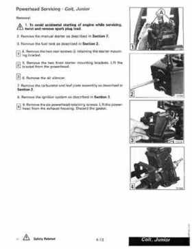1990 Johnson Evinrude "ES" Colt/Junior thru 8 Service Repair Manual, P/N 507870, Page 142