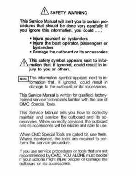 1990 Johnson Evinrude "ES" Electric Trollers Service Repair Manual, P/N 507869, Page 2