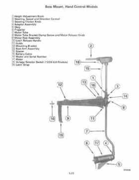 1990 Johnson Evinrude "ES" Electric Trollers Service Repair Manual, P/N 507869, Page 15