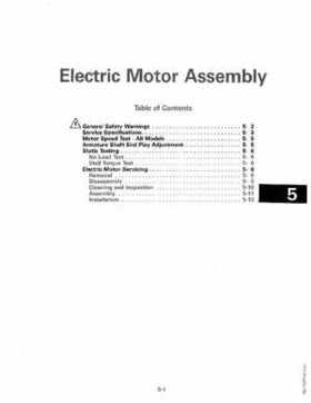 1990 Johnson Evinrude "ES" Electric Trollers Service Repair Manual, P/N 507869, Page 84