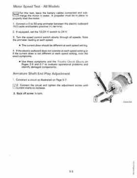 1990 Johnson Evinrude "ES" Electric Trollers Service Repair Manual, P/N 507869, Page 88