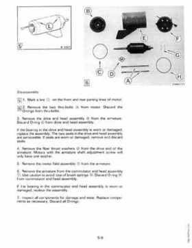 1990 Johnson Evinrude "ES" Electric Trollers Service Repair Manual, P/N 507869, Page 92