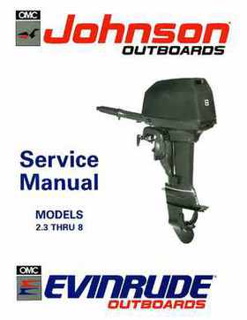 1991 Johnson/Evinrude EI Outboards 2.3 thru 8 Service Repair Manual P/N 507945, Page 1