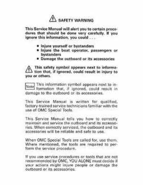 1991 Johnson/Evinrude EI Outboards 2.3 thru 8 Service Repair Manual P/N 507945, Page 2