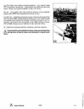 1992 Johnson Evinrude "EN" 90 degrees Loop V Service Repair Manual, P/N 508147, Page 204