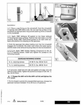 1992 Johnson Evinrude "EN" 90 degrees Loop V Service Repair Manual, P/N 508147, Page 299