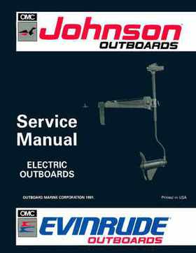 1992 Johnson Evinrude "EN" Electric Outboards Service Repair Manual, P/N 508140, Page 1