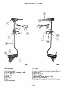 1992 Johnson Evinrude "EN" Electric Outboards Service Repair Manual, P/N 508140, Page 16