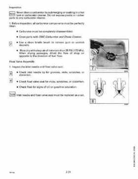 1995 Johnson/Evinrude Outboards 50 thru 70 3-cylinder Service Repair Manual P/N 503149, Page 87
