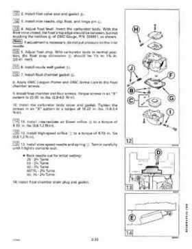 1995 Johnson/Evinrude Outboards 50 thru 70 3-cylinder Service Repair Manual P/N 503149, Page 89