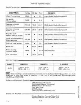1995 Johnson/Evinrude Outboards 50 thru 70 3-cylinder Service Repair Manual P/N 503149, Page 199