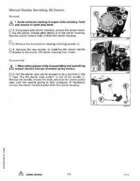 1995 Johnson/Evinrude Outboards 50 thru 70 3-cylinder Service Repair Manual P/N 503149, Page 224