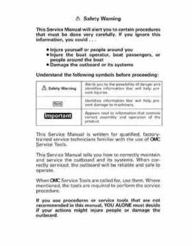 1996 Johnson Evinrude "ED" 90 LV 125C, 130, 200, 225, 250 Service Repair Manual, P/N 507128, Page 2