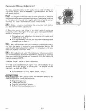 1996 Johnson Evinrude "ED" 90 LV 125C, 130, 200, 225, 250 Service Repair Manual, P/N 507128, Page 107