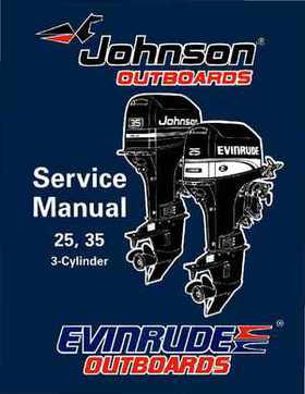 1996 Johnson/Evinrude Outboards 25, 35 3-Cylinder Service Repair Manual P/N 507123, Page 1