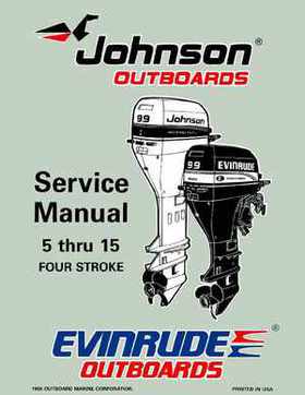 1997 "EU" Johnson Evinrude 5 thru 15 Four Stroke Service Repair Manual, P/N 507262, Page 1
