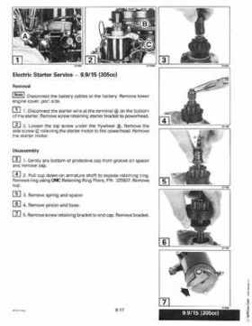 1997 "EU" Johnson Evinrude 5 thru 15 Four Stroke Service Repair Manual, P/N 507262, Page 306