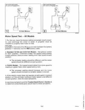 1997 Johnson Evinrude "EU" Electric Outboards Service Manual, P/N 507260, Page 134